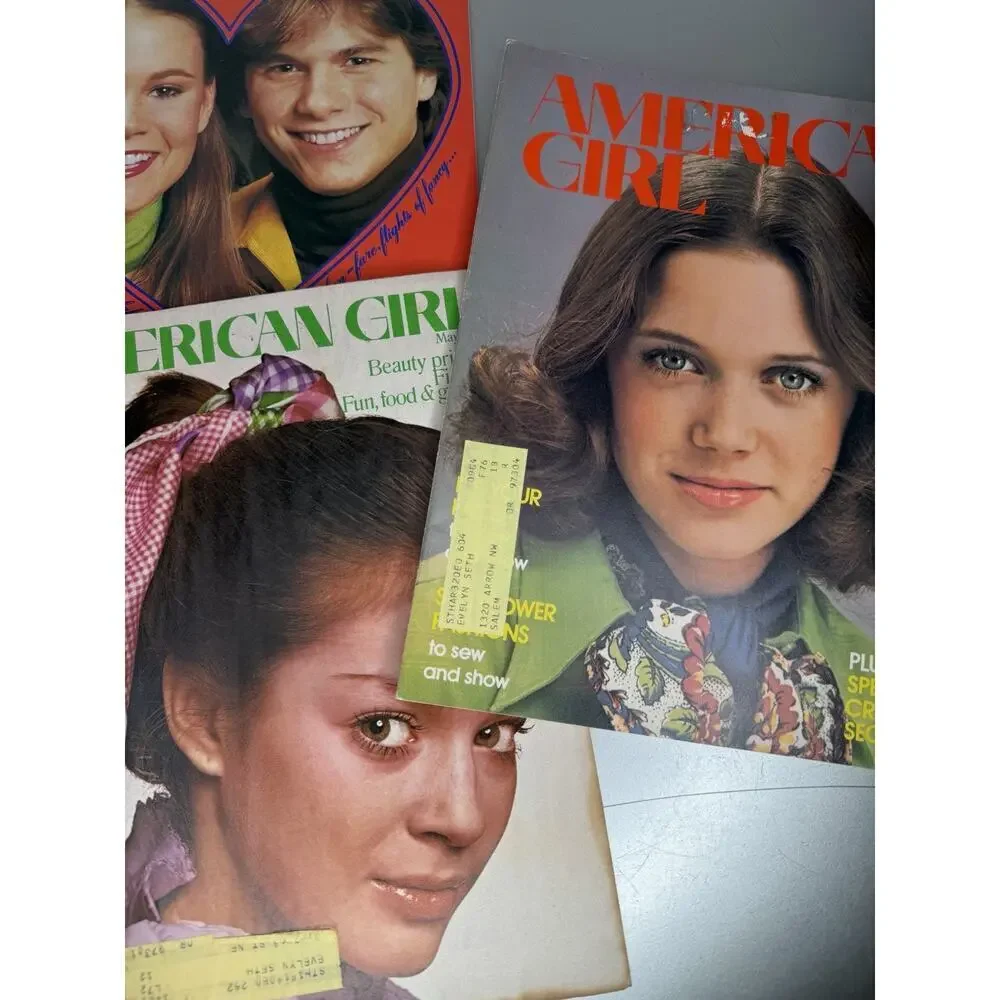 Lot of 5 Vintage American Girl Magazines 70s 1970s Issues Fashion Retro Ephemera